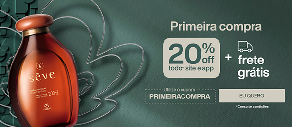 GANHE 20% OFF ADICIONAL + Frete Gr�tis

     Use o cupom PRIMEIRACOMPRA

      *confira as condi��es de uso

Clique e Conhe�a os �tens Selecionados
