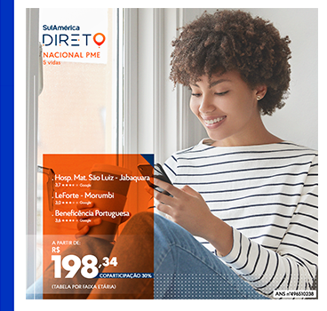         Plano de Sa�de SulAm�rica Direto Nacional PME

                     Converse agora com a RAZY
             e fa�a a Cota��o do Seu Plano de Sa�de

               Clique Aqui e Acione o seu WhatsApp
              Direto no nosso n�mero: 11 9 8944 4136

* o WhatsApp tem que estar instalado nesse dispositivo
   para esse link funcionar