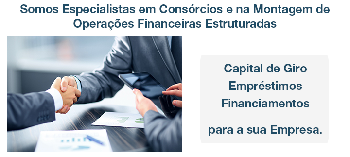 A F.Gaspari � Especialista em Cons�rcios e na Montagem de
                      Opera��es Financeiras Estruturadas

                                      Capital de Giro
                                       Empr�stimos
                                     Financiamentos

                                  para a sua Empresa

